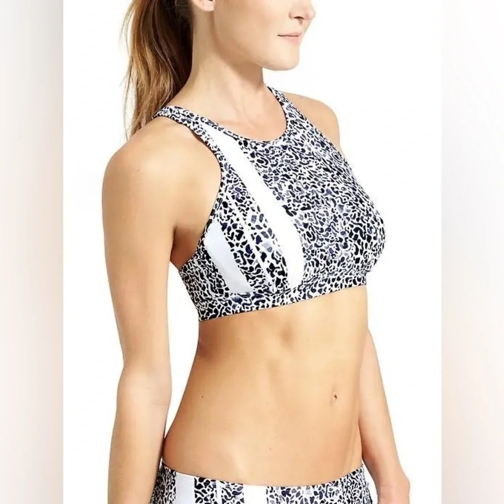 Athleta Zimbabwe High Neck Bikini Top 36 B/C